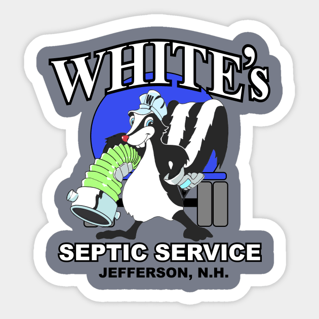 White's Septic Service Sticker by buckbegawk